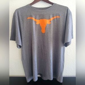 Men's Heather Gray University Of Texas Longhorns Polyester T-Shirt